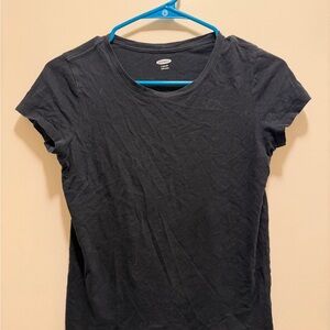 Old Navy Black Short-Sleeve Crewneck Tee
